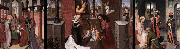 unknow artist Triptych with Scenes from the Life of Christ china oil painting reproduction